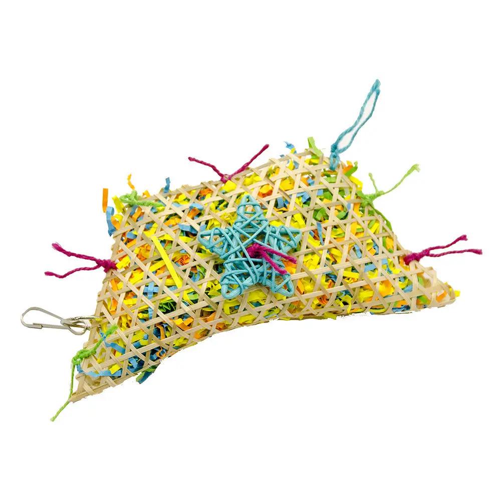 Natural Bird Brushed Straw Toy 35cm High 20cm Round With Hook by Sell My Stuff