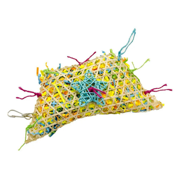Natural Bird Brushed Straw Toy 35cm High 20cm Round With Hook by Sell My Stuff