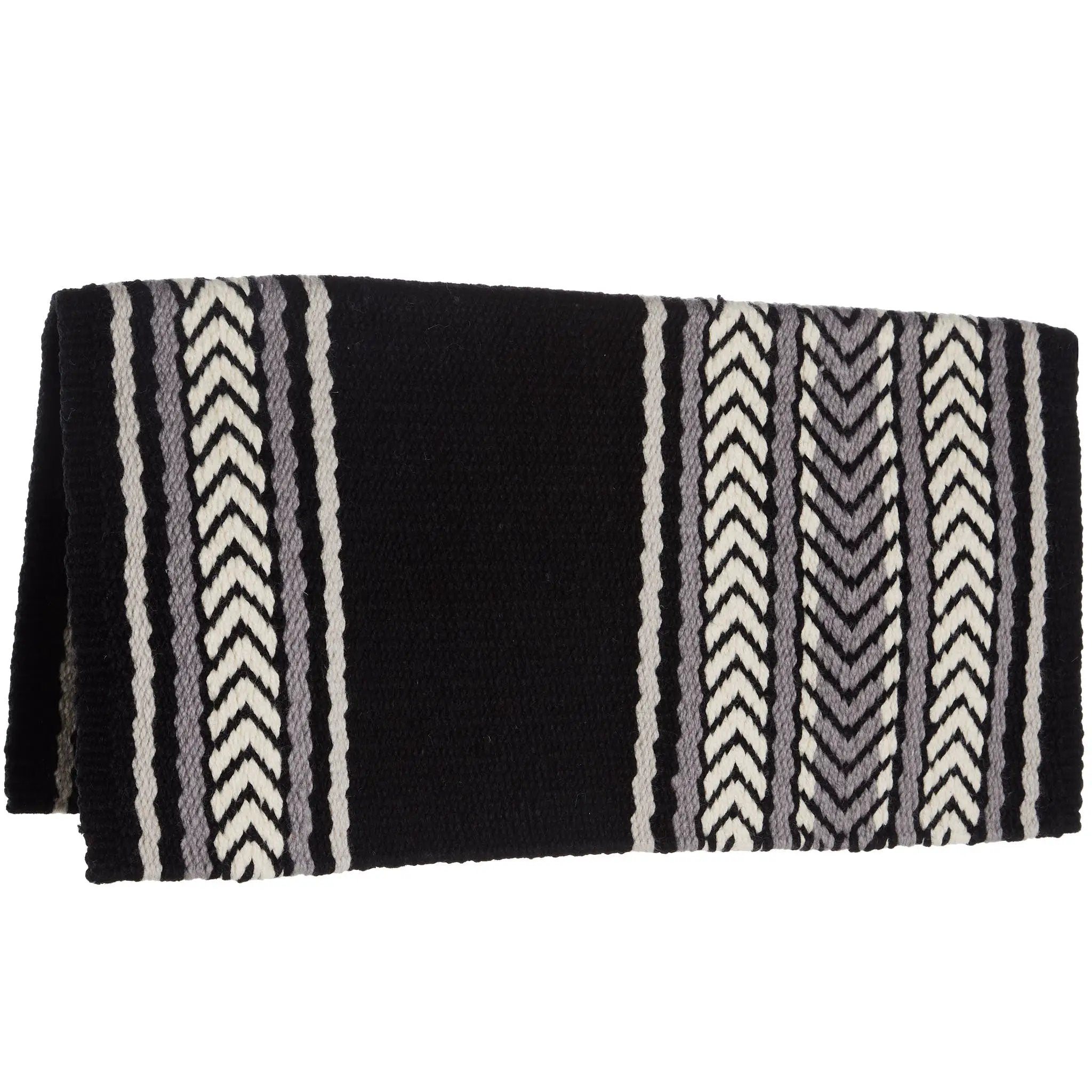 Mayatex Iron Horse Premium New Zealand Wool Saddle Blanket Multi Color 36 By 34 Inches by Mayatex