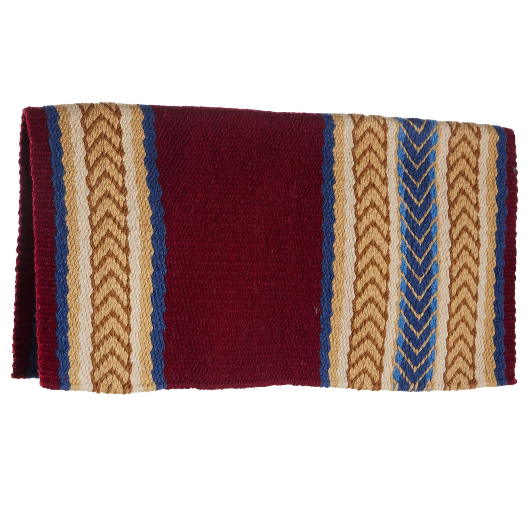 Mayatex Iron Horse New Zealand Wool Saddle Blanket 36x34 Multi by Mayatex