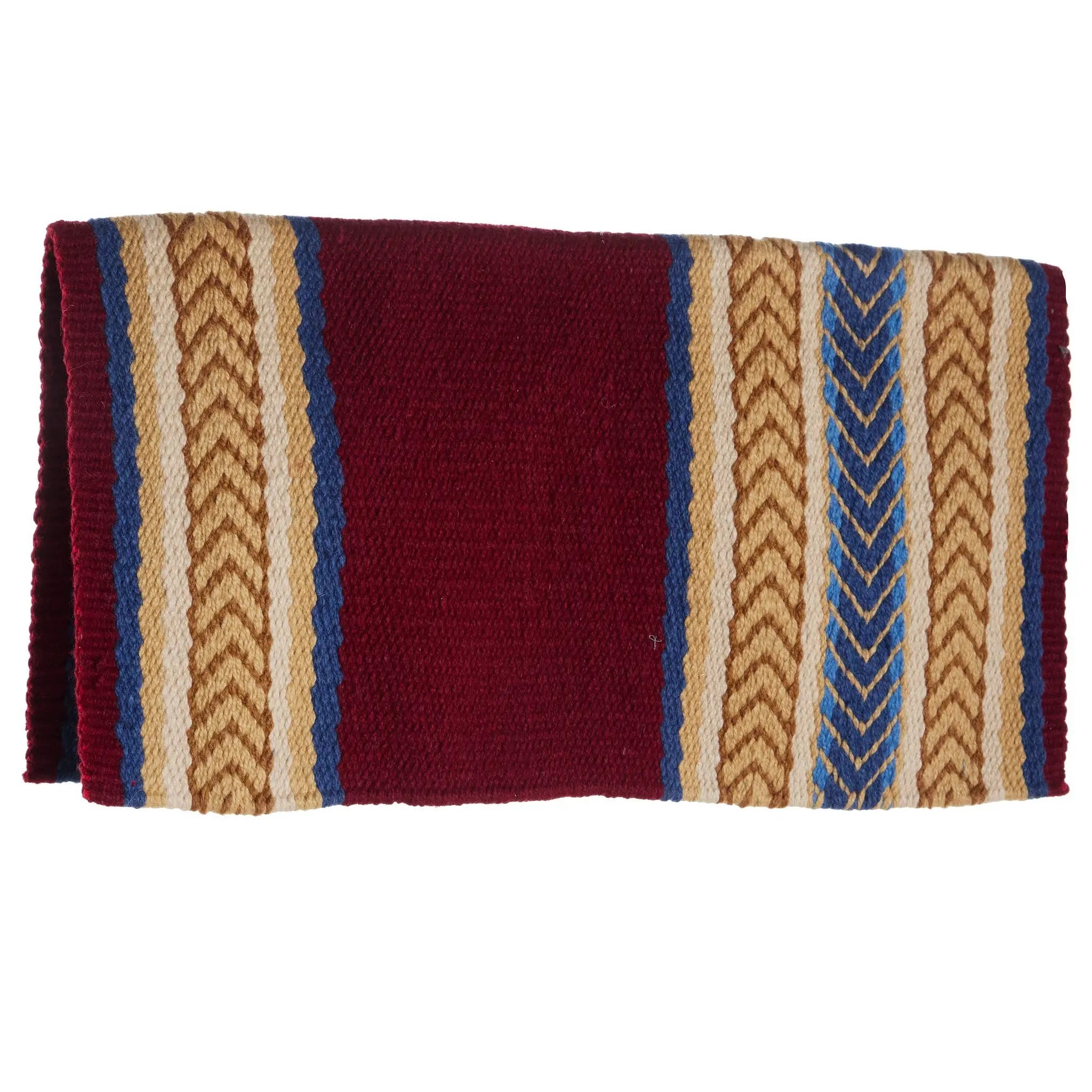 Mayatex Iron Horse New Zealand Wool Saddle Blanket 36x34 Multi by Mayatex