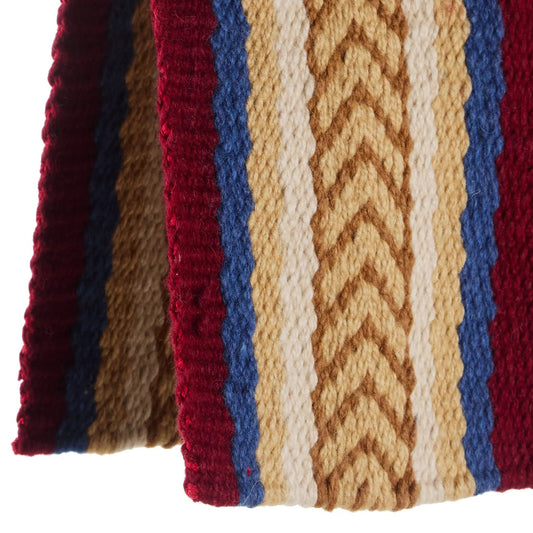 Mayatex Iron Horse New Zealand Wool Saddle Blanket 36x34 Multi by Mayatex
