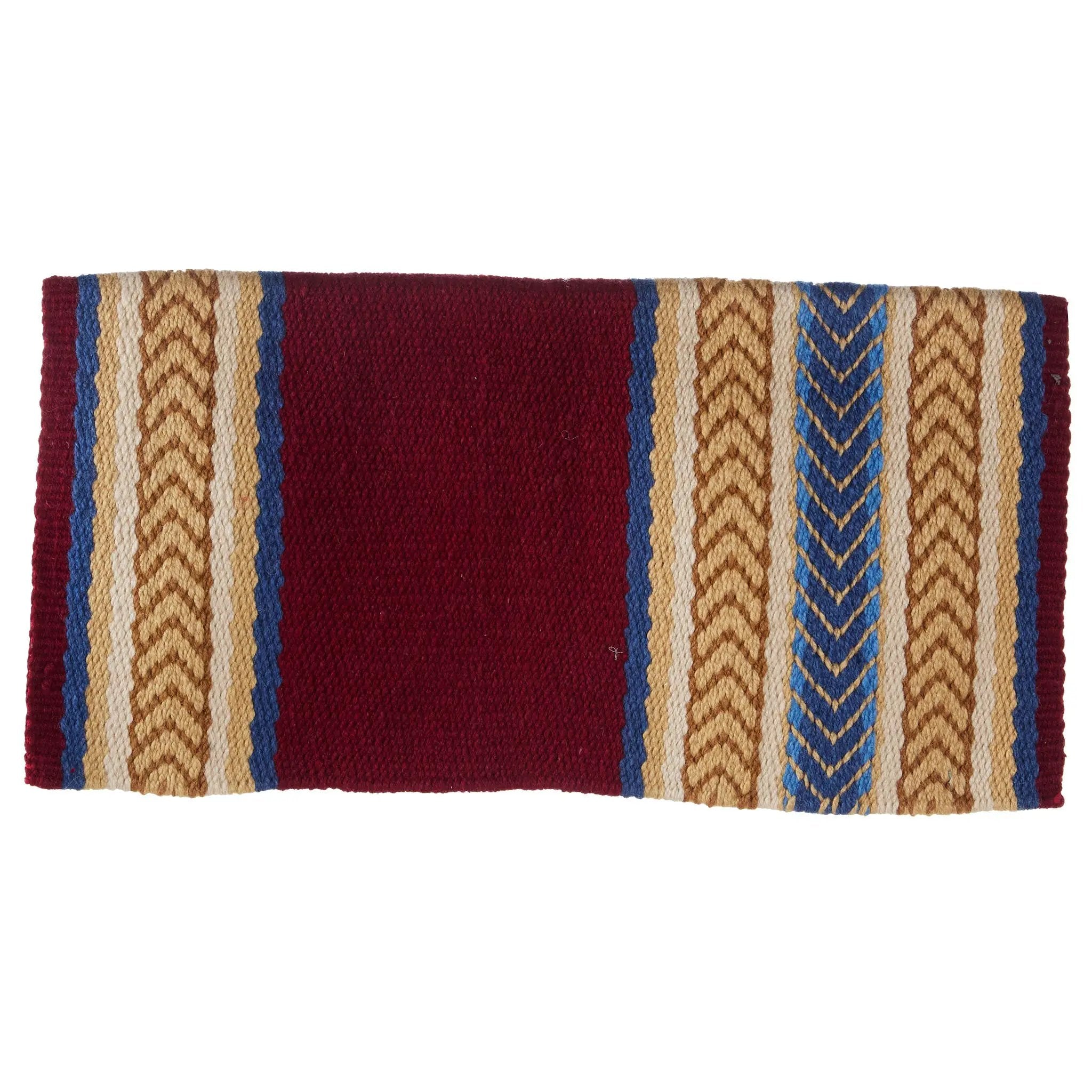 Mayatex Iron Horse New Zealand Wool Saddle Blanket 36x34 Multi by Mayatex