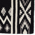 Cargar la imagen en la vista de la galería, Mayatex New Phoenix Saddle Blanket Wool Blend 38X34 Black Ash Cream Pattern Design by Mayatex

