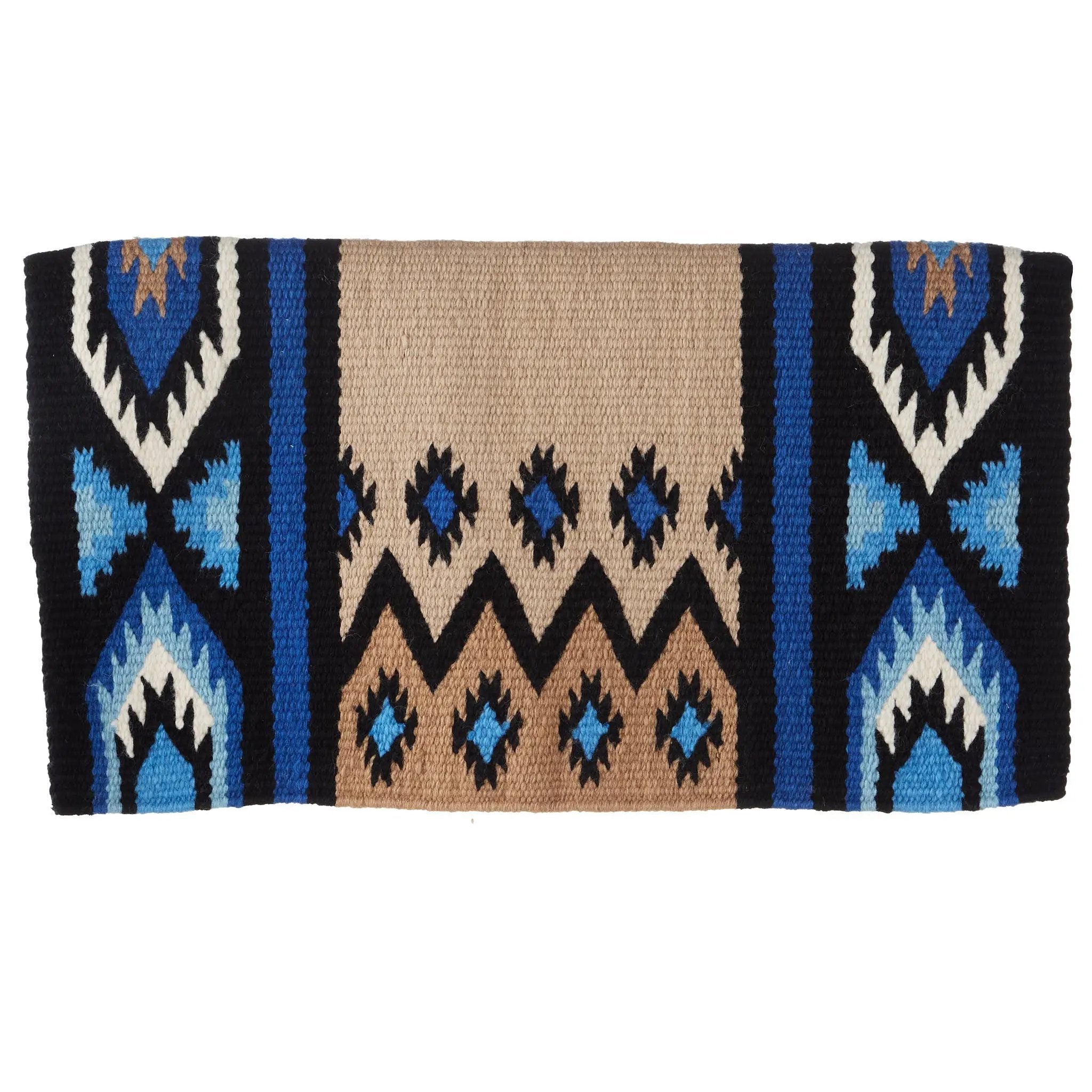 Mayatex New Phoenix 1431-9 Wool Blend Saddle Blanket 38x34 Aztec Navajo Designs Vibrant Colors by Mayatex