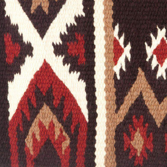 1431-7 Mayatex New Phoenix Wool Saddle Blanket 38in X 34in COFFEE RED CREAM by Mayatex