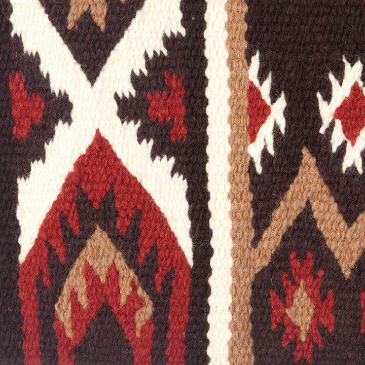 1431-7 Mayatex New Phoenix Wool Saddle Blanket 38in X 34in COFFEE RED CREAM by Mayatex