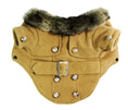 Load image into Gallery viewer, Dog clothes warm cotton pet clothing, winter furry jacket coat for dogs and cats in beige with fur collar.

