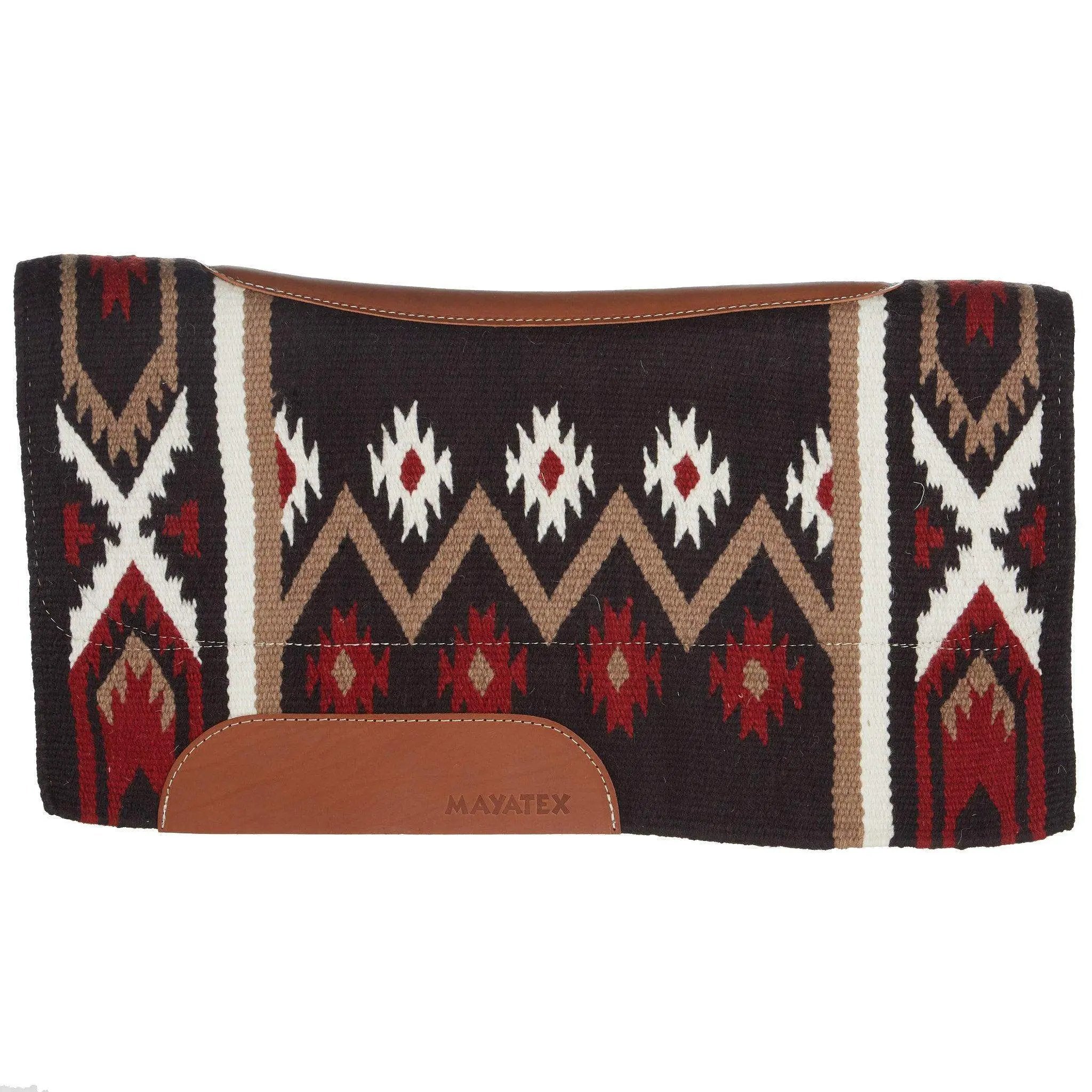 Mayatex Phoenix Blanket Top Contoured Felt Saddle Pad 38 by 34 Inches New Zealand Wool Coffee by Mayatex