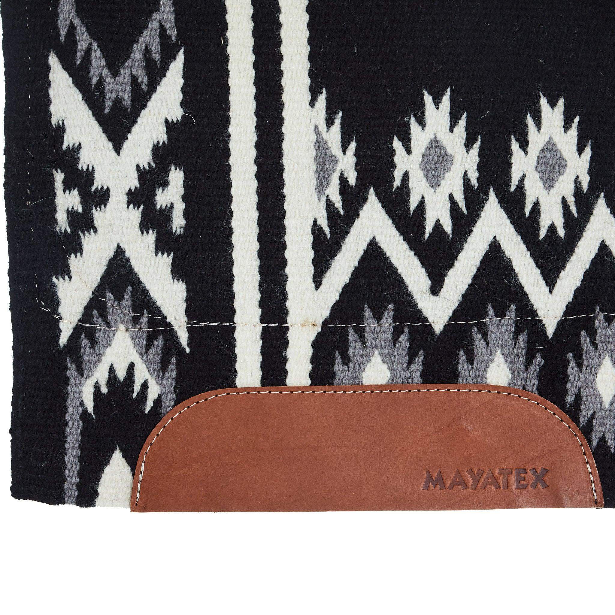 Mayatex Phoenix Contoured Blanket Top Felt Saddle Pad 38x34 Black by Mayatex