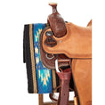 Load image into Gallery viewer, Mayatex Sandhill Saddle Blanket 36x34 100% New Zealand Wool Black by Mayatex
