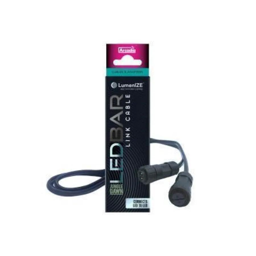 Lumenize jumper LED-to-LED cable for reptile lighting, black by ReptiChip LLC