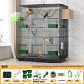 Carica l'immagine nel visualizzatore della galleria, SkyNest Double-Level Bird Cage Premium Spacious Two-Story Home by Sell My Stuff
