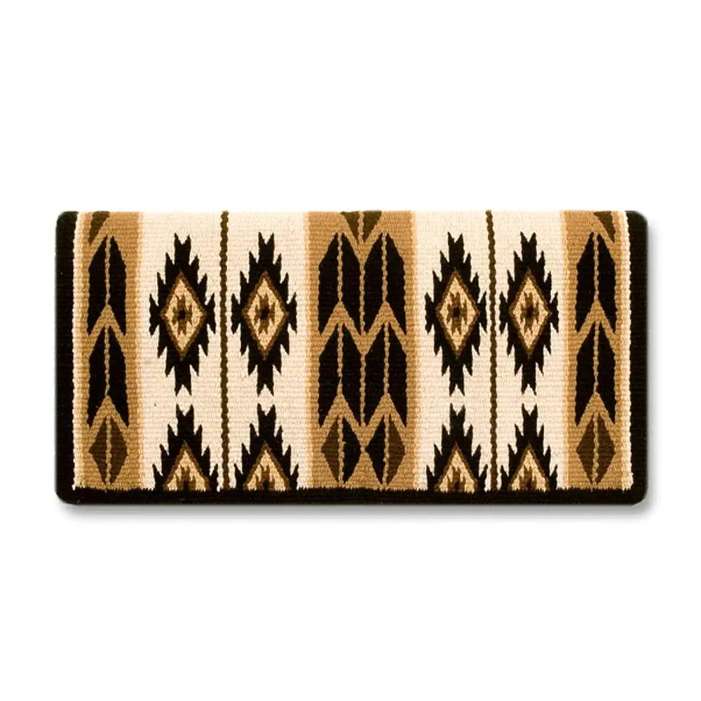 Mayatex Flying Eagle Saddle Blanket Chocolate 38x34 100% NZ Wool by Mayatex