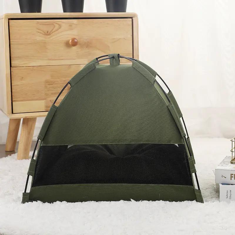 Cozy Camper-Style Pet Cave Bed Portable Soft Reversible Plush Fabric by Sell My Stuff