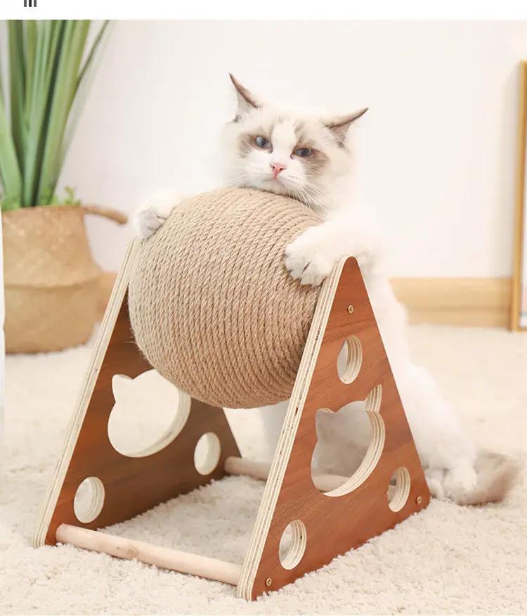 Solid Wood Cat Climbing Frame Wear-Resistant Scratching Board Tree by Sell My Stuff