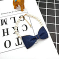 Charger l'image dans la visionneuse de la galerie, Pet Neck Chain Cat Dog Accessories Pearl Necklace Denim Bow Pendant cute Princess bib by My Store
