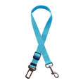 Carica l'immagine nel visualizzatore della galleria, Blue adjustable pet car seat belt with metal clip and locking buckle for dogs and cats
