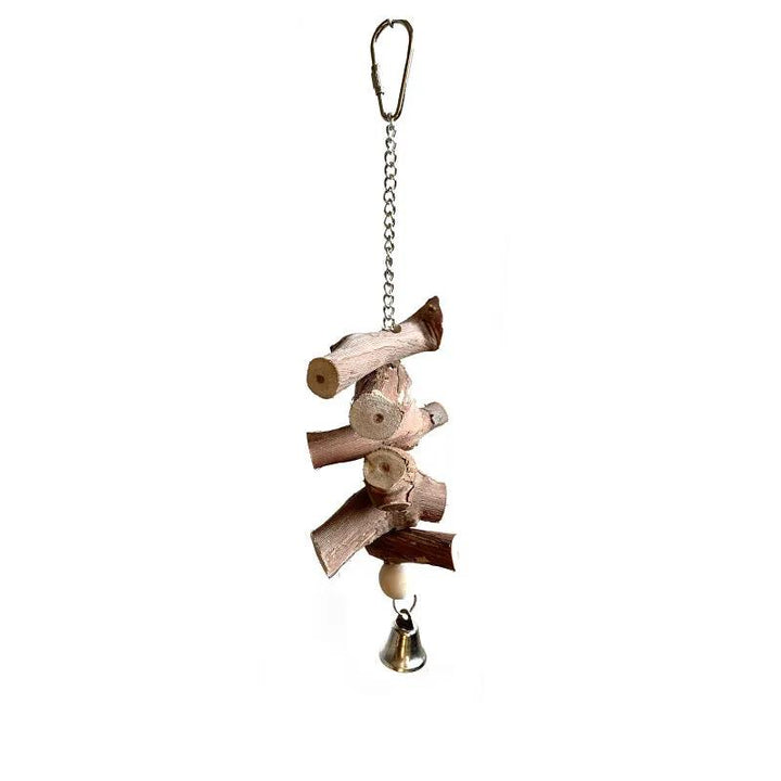 Parrot Vine Natural Wood Molar String With Bell Solid Chew Toy by Sell My Stuff