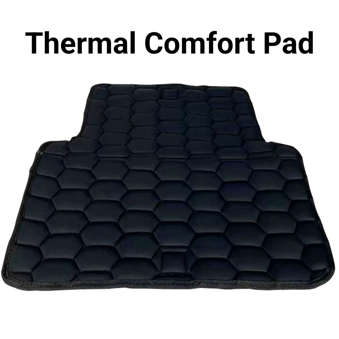 Thermal Comfort Pad for pet carrier with black hexagonal quilted padding