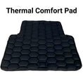 Load image into Gallery viewer, Thermal Comfort Pad for pet carrier with black hexagonal quilted padding
