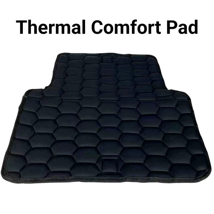 Thermal Comfort Pad for pet carrier with black hexagonal quilted padding