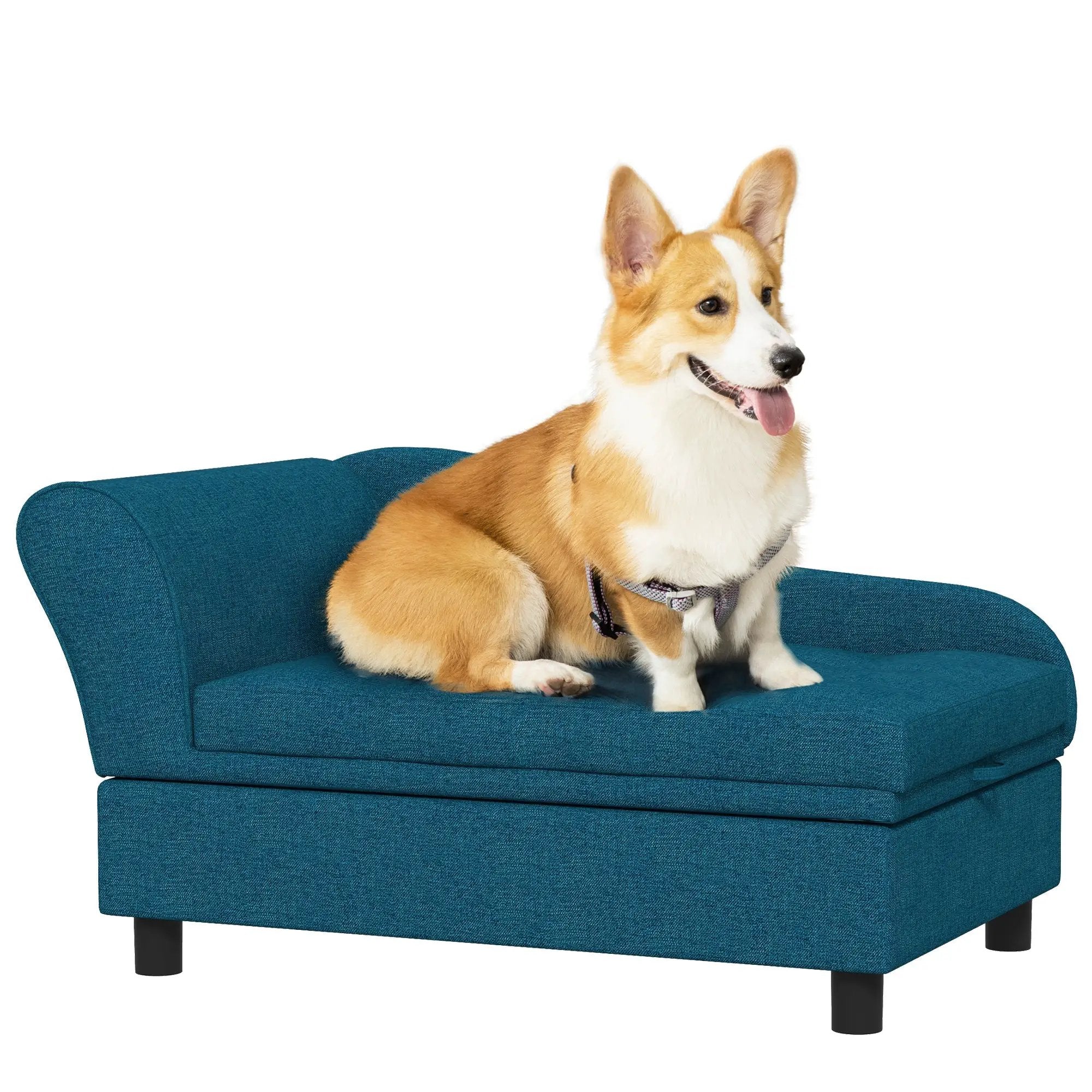 PawHut Elevated Pet Sofa Bed for Small and Medium Dogs by HouseOfZazla