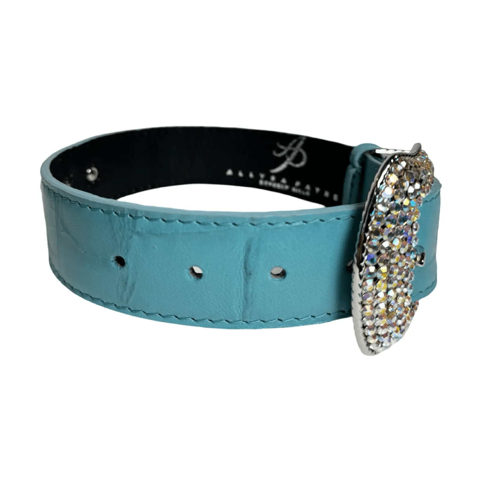 Tiffany Collection Turquoise Embossed Collar by Allysa Payne Beverly Hills