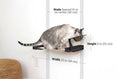 Charger l'image dans la visionneuse de la galerie, Cat Hammock by Catastrophic Creations, wall-mounted raised cat feeder with dish
