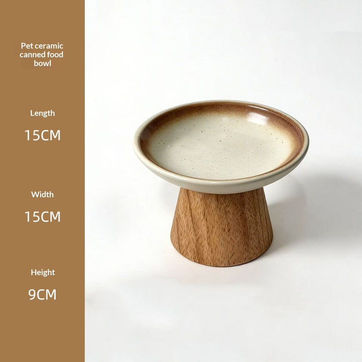 Shallow dish and wooden-base dimension chart