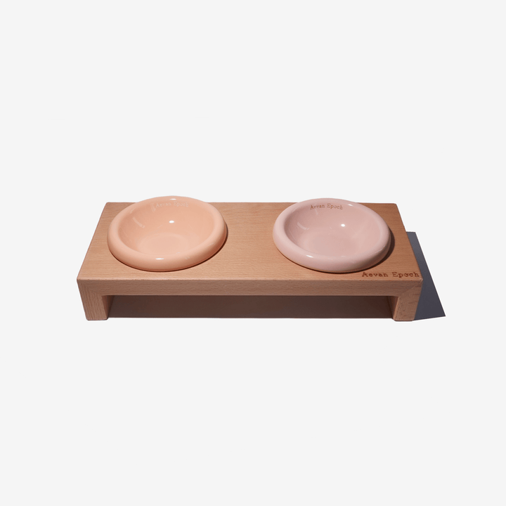 Aevan Epoch Wood Pet Bowl Stand