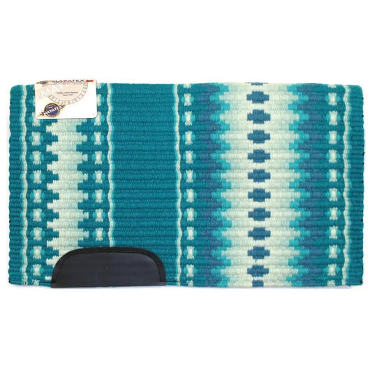 Mayatex Vegas Saddle Blanket New Zealand Wool Heavy Weight Custom Show Jungle Green 40X34 by Mayatex