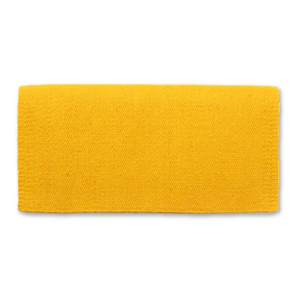 Mayatex San Juan Solid Yellow Saddle Blanket 36X34 High Performance New Zealand Wool by Mayatex