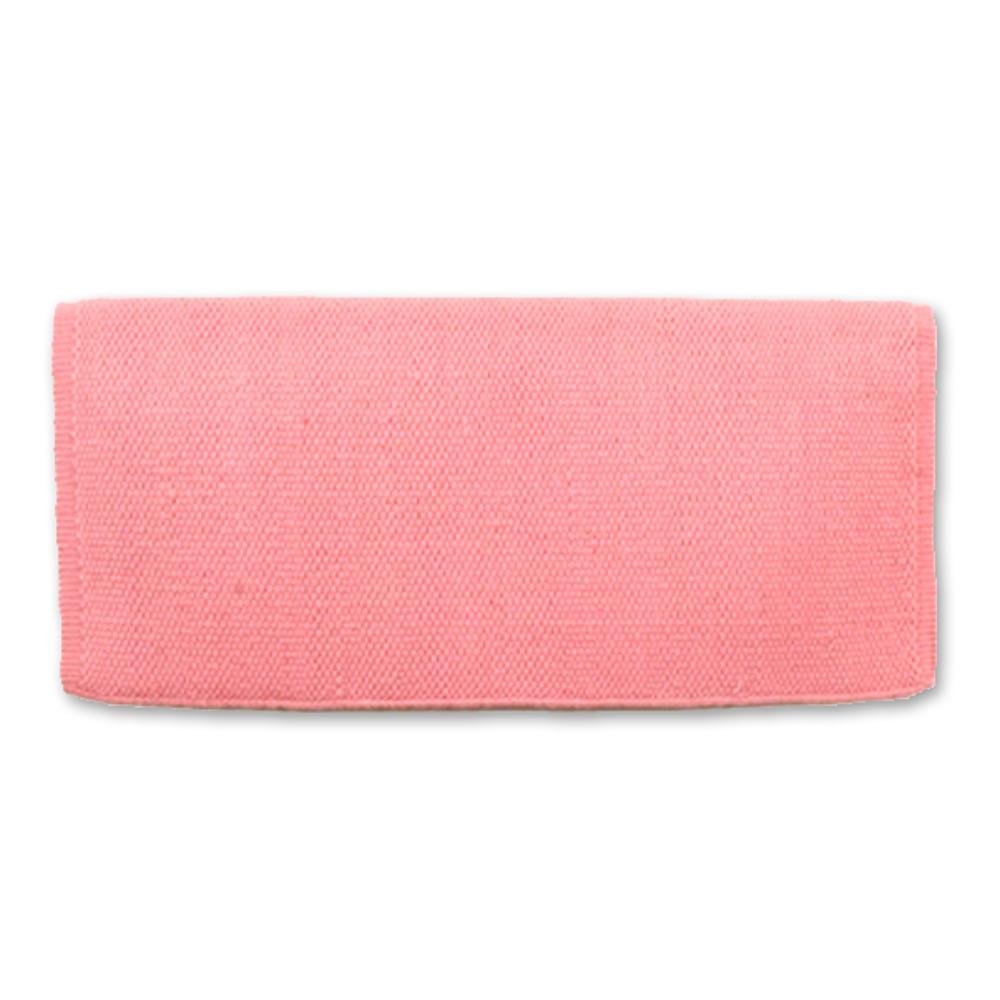 1314-75 San Juan Solid Sweet Pink 36x34 New Zealand Wool Saddle Blanket by Mayatex