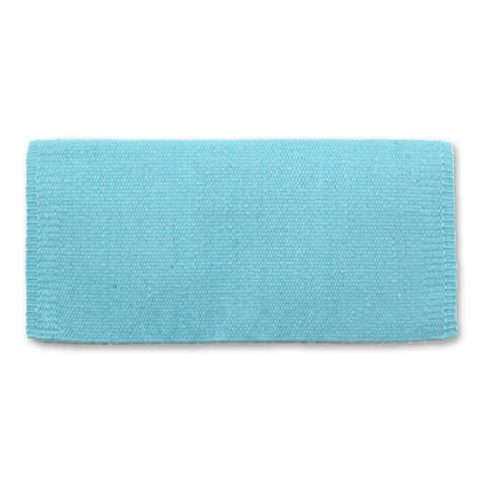 Mayatex San Juan Solid Saddle Blanket Aqua 36x34 New Zealand Wool by Mayatex