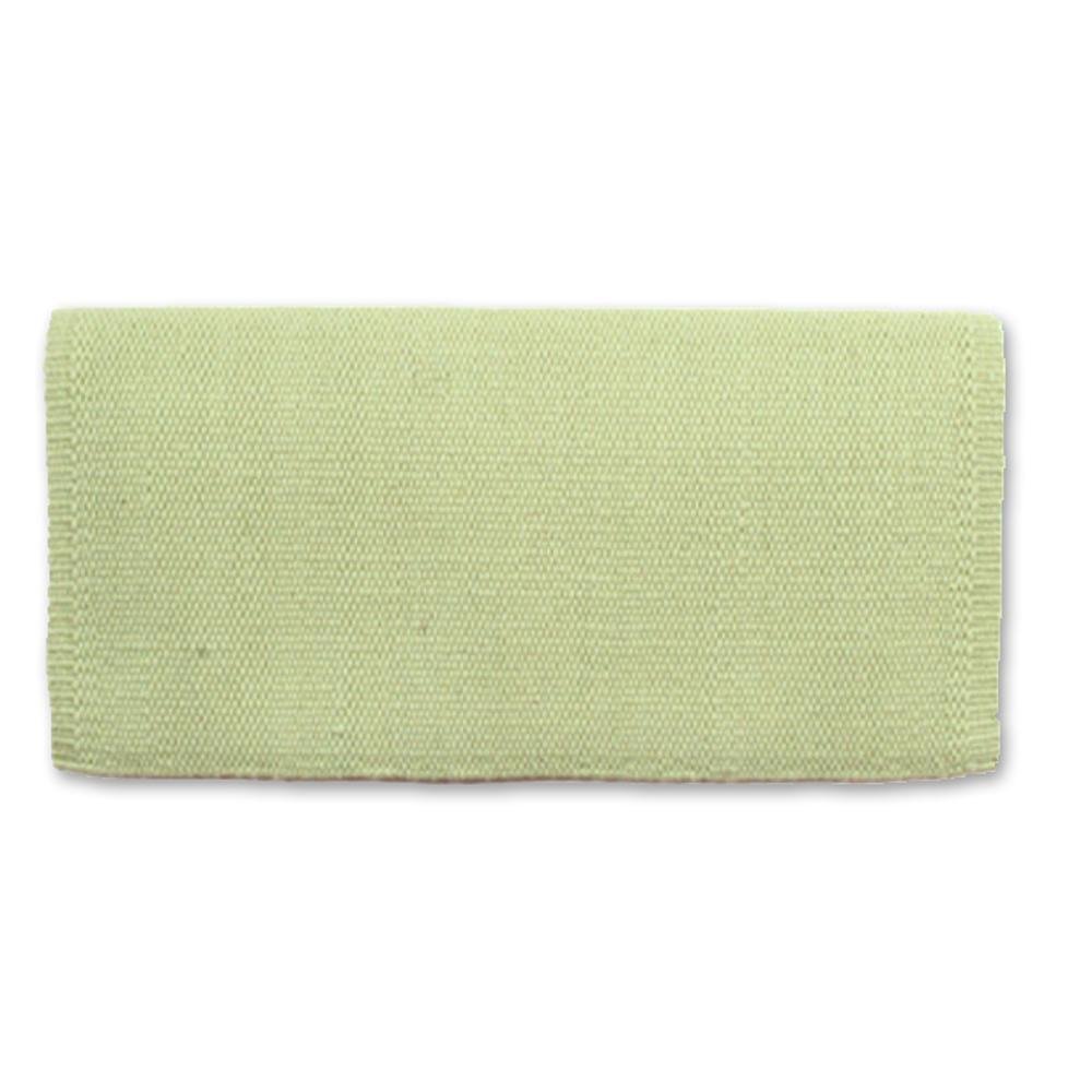 Mayatex San Juan Solid Key Lime Ice 100 NZ Wool Saddle Blanket 36x34 by Mayatex