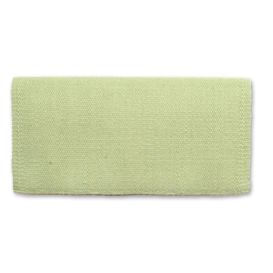 Mayatex San Juan Solid Key Lime Ice 100 NZ Wool Saddle Blanket 36x34 by Mayatex