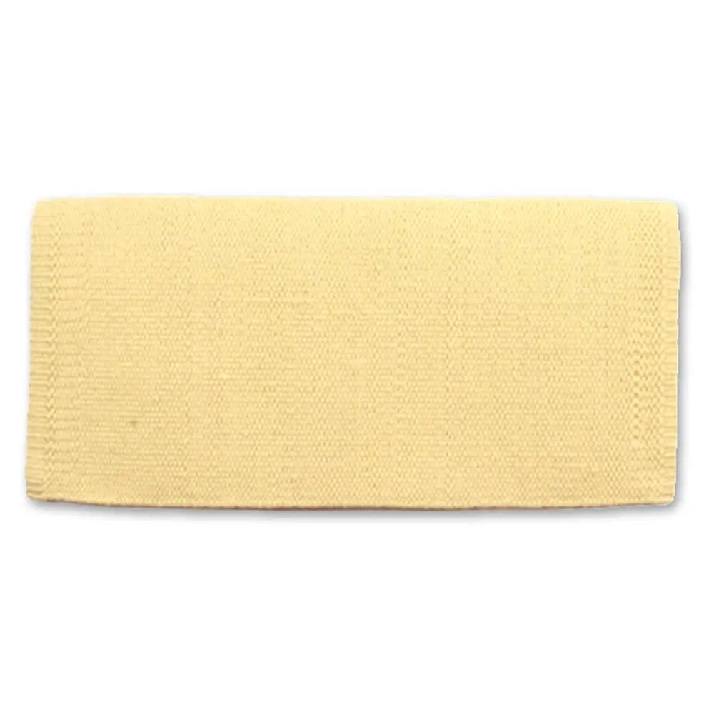 Mayatex San Juan Solid Saddle Blanket Lemon Ice New Zealand Wool Poly Core 36 By 34 Inches by Mayatex