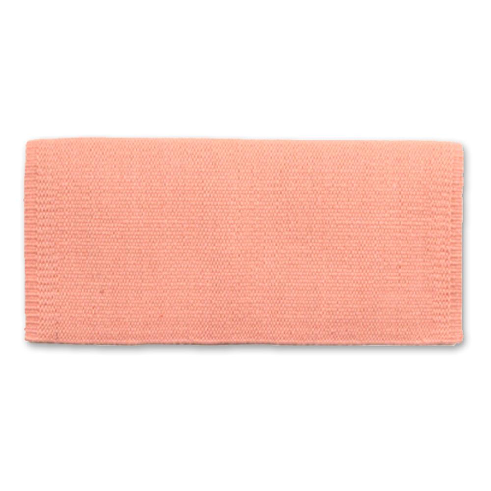 Mayatex San Juan Solid Saddle Blanket Peach Ice NZ Wool 36x34 by Mayatex