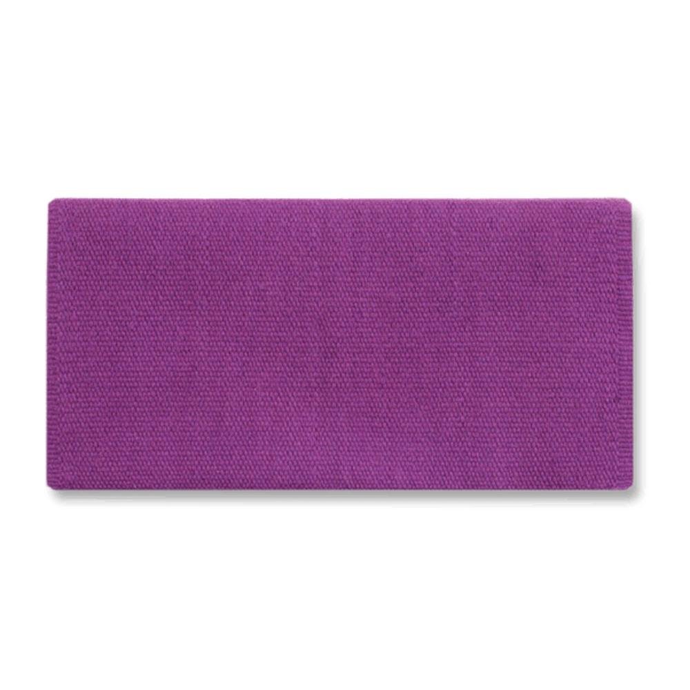 Mayatex San Juan Solid Saddle Blanket Soft Purple 36x34 NZ Wool by Mayatex