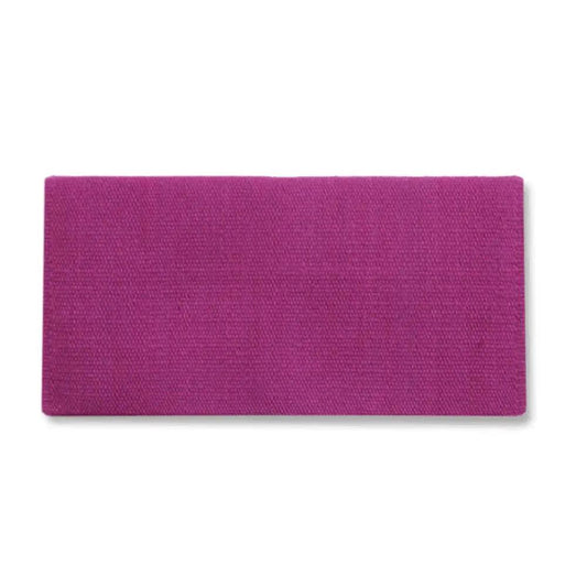 Mayatex San Juan Solid Saddle Blanket Pure NZ Wool Grape Juice 36x34 by Mayatex