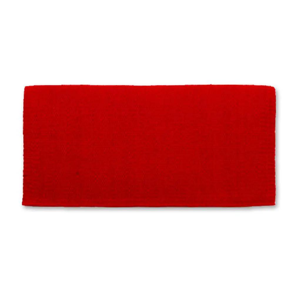 Mayatex San Juan Saddle Blanket Show Red 34x30 Solid New Zealand Wool by Mayatex