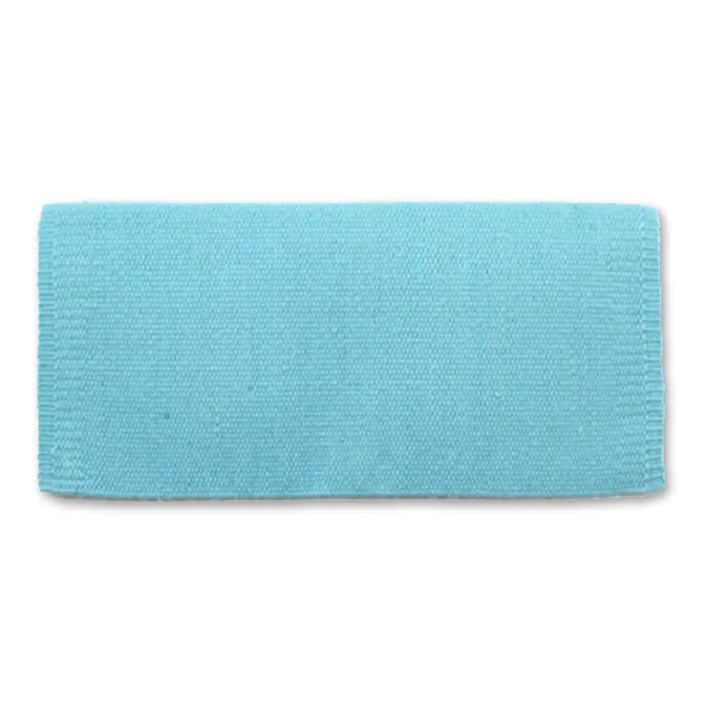 Mayatex San Juan Saddle Blanket 34x30 Solid Aqua New Zealand Wool by Mayatex