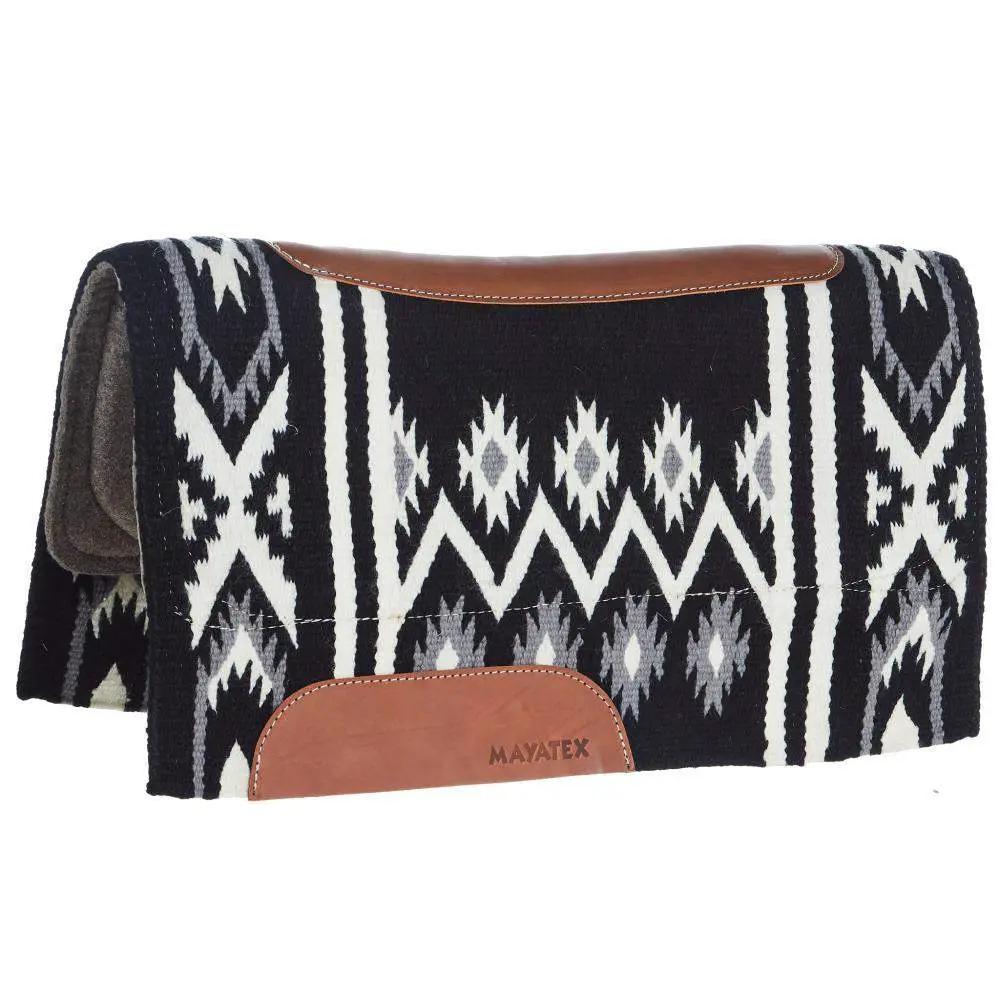 Mayatex Phoenix Contoured Blanket Top Felt Saddle Pad 38x34 Black by Mayatex