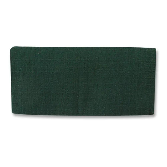 Premium Mayatex San Juan Solid Hunter Green New Zealand Wool Saddle Blanket 38x34 Inch Drop by Mayatex