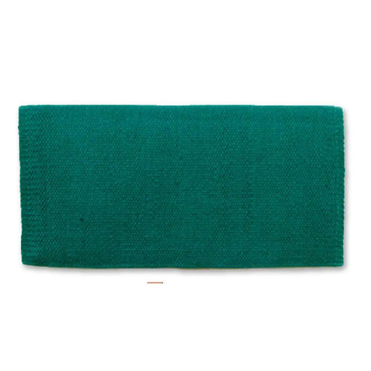 Mayatex San Juan Solid Teal Oversized High Quality New Zealand Wool Saddle Blanket 38x34 by Mayatex