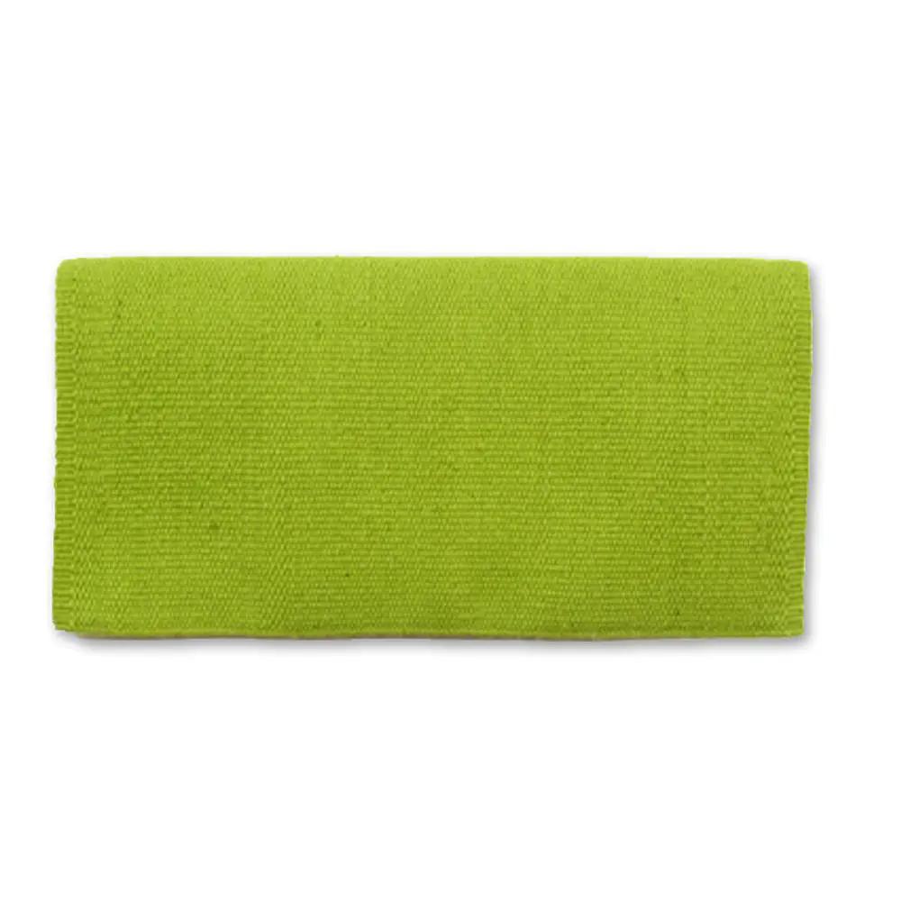 Mayatex San Juan Solid Lime Green 100 Percent New Zealand Wool Poly Core Oversized Saddle Blanket 38 X 34 by Mayatex