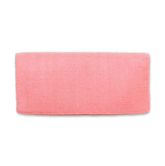 Mayatex San Juan Solid Sweet Pink 38x34 NZ Wool Saddle Blanket by Mayatex