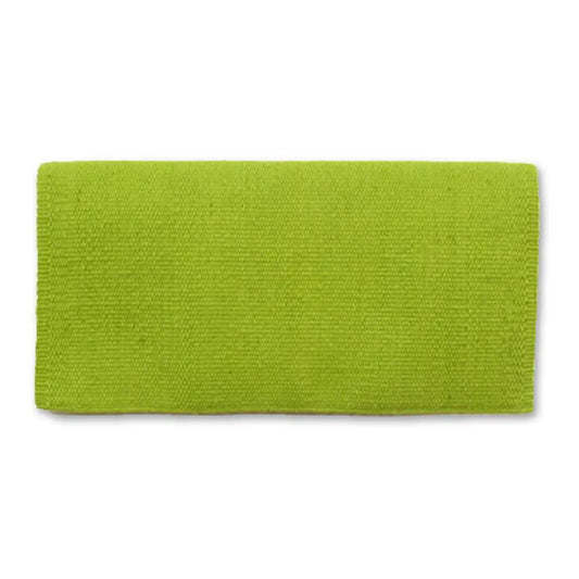 Mayatex San Juan Solid Lime Green Wool Pony Saddle Blanket 24x24 by Mayatex