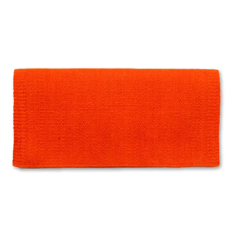 Mayatex San Juan Pony Saddle Blanket 24x24 Tangerine Orange Wool by Mayatex